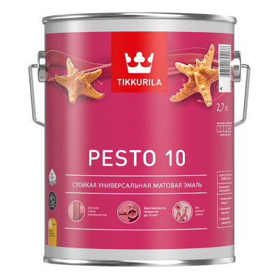 Краска EURO PESTO 10 C матовая 2,7л