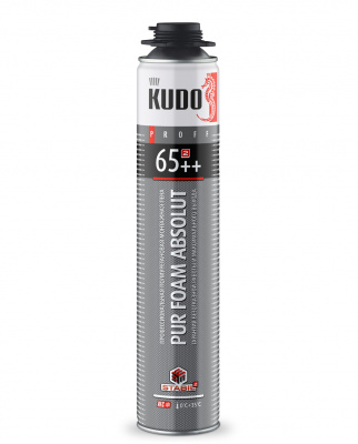 Пена полиуретановая монтажная профессиональная KUDO PROFF 65++ 1000 мл KUPP10S65++ 