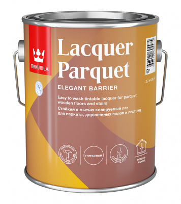 Лак паркетный Lacquer Parquet /EURO KIRI EP глянцевая 2,7л