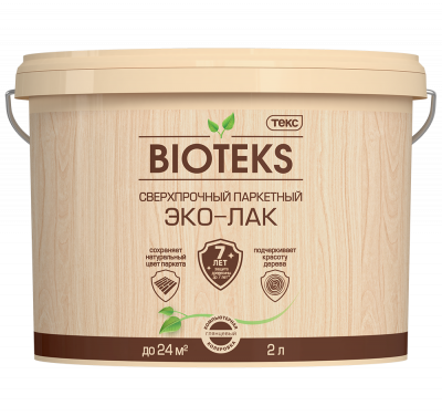Сверхпрочный Паркетный Эко-Лак BIOTEKS LD гл 2л