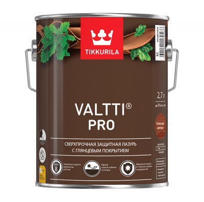 Антисептик VALTTI PRO красное дерево 2,7 л  (лессирующий антисептик)