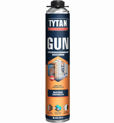 Пена монтажная профессиональная GUN Tytan Professional 750 мл.