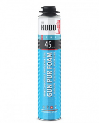 Пена полиуретановая монтажная профессиональная KUDO HOME 45 всесезонная 1000 мл KUPHP10U45 