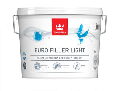 Шпатлевка легкая EURO FILLER LIGHT KTA 9,0 л