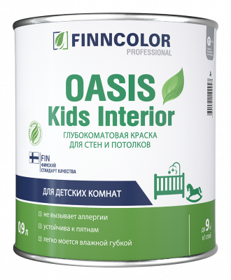 Краска для детских OASIS KIDS INTERIOR A гл/мат 0,9л