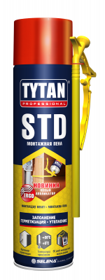 Пена монтажная бытовая STD ЭРГО Tytan Professional 500 мл.