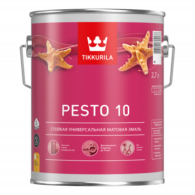 Краска EURO PESTO 10 A матовая 2,7л