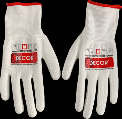 Перчатки DECOR PREMIUM прорезиненные, размер М