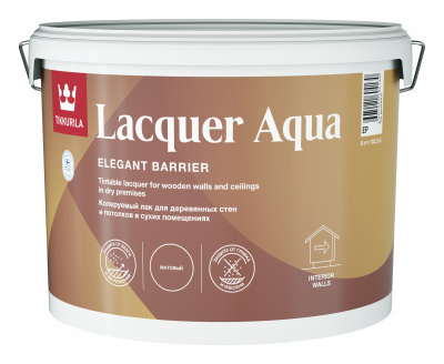Лак интерьерный EURO LACQUER AQUA EP матовая 9л