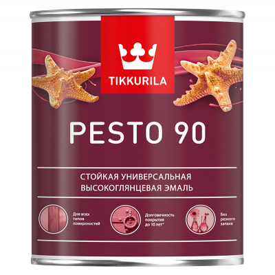 Эмаль PESTO А 90 высокоглянцевая 0,9л (краска алкидная универсальная)