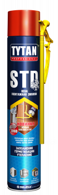 Пена монтажная бытовая STD ЭРГО всесезонная Tytan Professional 750 мл.арт.96548