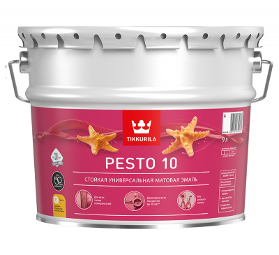 Краска EURO PESTO 10 A матовая 9л