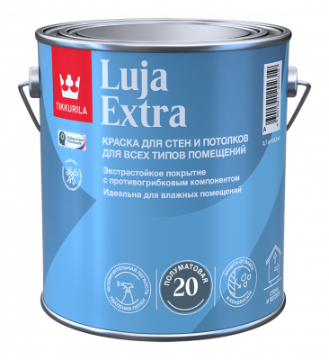 Краска экстра-стойкая LUJA EXTRA A п/мат 2,7л