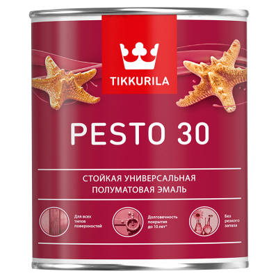 Краска EURO PESTO 30 C полуматовая 0,9л